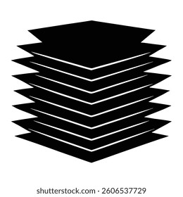 abstract geometric design isolated on a white background