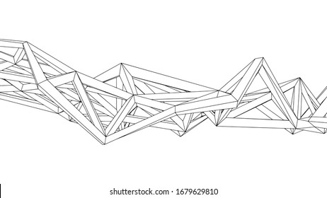 Abstraktes geometrisches Design, moderner Hintergrund, Vektorillustration