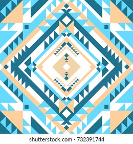 Abstract geometric design. Multi color tribal background. Vector illustration.
