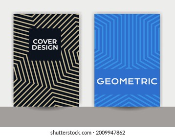 diseño geométrico abstracto, diseño de portada para portátiles, cubierta de perfil de empresa, patrón de línea, diseño de cubierta mínimo