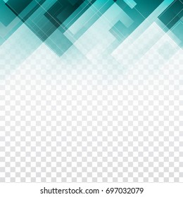 Abstract geometric design on transparent background