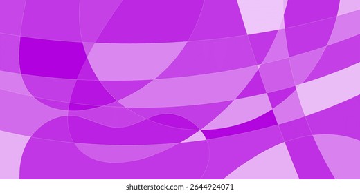Abstractas diseño geométrico con Formas superpuestas en tonos de púrpura y lavanda