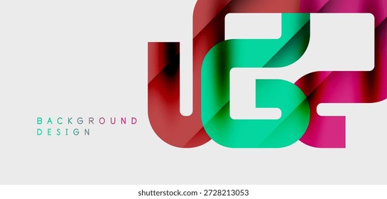Abstractas diseño geométrico. Las Formas superpuestas crean un efecto visual vibrante. Estilo moderno, adecuado para fondos, presentaciones.