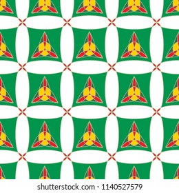 Abstract geometric design print halftone triangle pattern