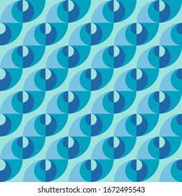 Abstract geometric design. Repeated seamless pattern for textile, wallpaper, wrapping paper, prints, surface design, inlay, parquet, web background or another accent etc.