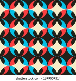 Abstract geometric design. Repeated seamless pattern for textile, wallpaper, wrapping paper, prints, surface design, inlay, parquet, web background or another accent etc.