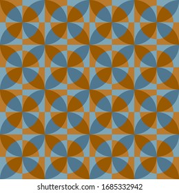 Abstract geometric design. Repeated seamless pattern for textile, wallpaper, wrapping paper, prints, surface design, inlay, parquet, web background or another accent etc.