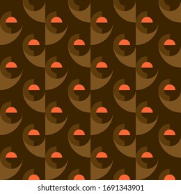 Abstract geometric design. Repeated seamless pattern for textile, wallpaper, wrapping paper, prints, surface design, inlay, parquet, web background or another accent etc.