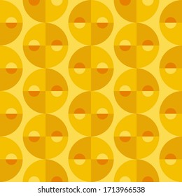 Abstract geometric design. Repeated seamless pattern for textile, wallpaper, wrapping paper, prints, surface design, inlay, parquet, web background or another accent etc.