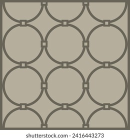 Abstract geometric Design Rug, with Border.