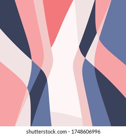 Abstract geometric design for silk scarf pattern