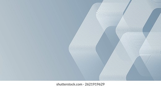 Abstract Geometric Design with Subtle Blue and White Lines Pattern