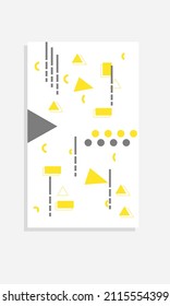 abstract geometric design, suitable for use, for children's book covers, etc.