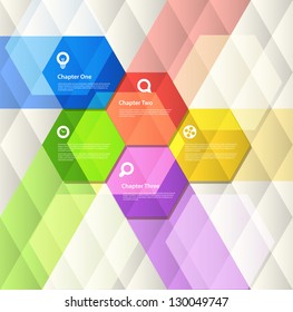 Abstract geometric design template