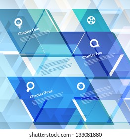 Abstract geometric design template