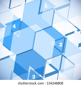Plantilla de diseño geométrico abstracto