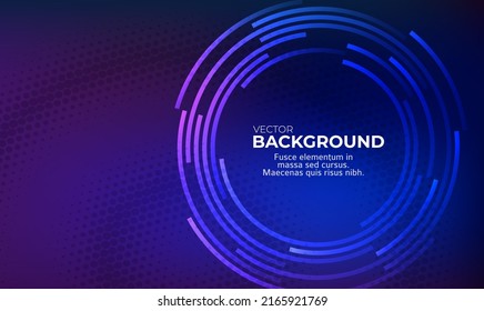 Abstract geometric design template horizontal background with light gradient halftone lines, dots and circle digital business banner, label blank, data hd cover, powerpoint presentation. EPS10 vector