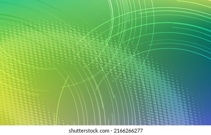 Abstract geometric design template horizontal background with light gradient halftone lines, dots and circle digital business banner, label blank, data hd cover, powerpoint presentation. EPS10 vector
