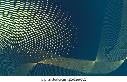 Abstract geometric design template horizontal background with light gradient halftone lines, dots and circle digital business banner, label blank, data hd cover, powerpoint presentation. EPS10 vector