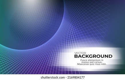 Abstract geometric design template horizontal background with light gradient halftone lines, dots and circle digital business banner, label blank, data hd cover, powerpoint presentation. EPS10 vector