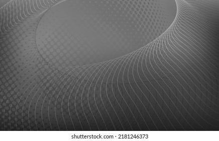 Abstrakte geometrische Design-Vorlage horizontalen Hintergrund mit hellen Farbverlauf-Halbton-Linien, Punkte und Kreis digital Business-Banner, Label-Leer, Daten-HD-Abdeckung, PowerPoint-Präsentation. EPS10-Vektor