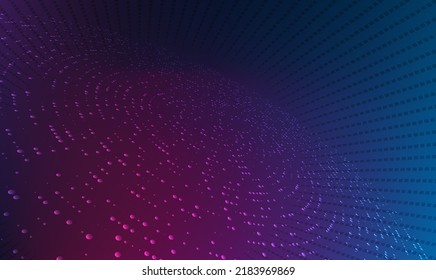 Abstract geometric design template horizontal background with light gradient halftone lines, dots and circle digital business banner, label blank, data hd cover, powerpoint presentation. EPS10 vector