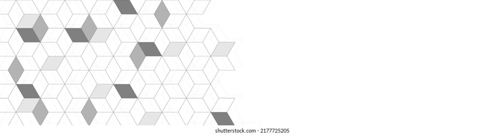 Abstract geometric design template made of isometric volumetric blocks for banners, covers, backgrounds and creative ideas