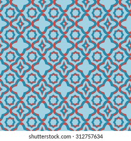 Abstract geometric design tiles - vector seamless pattern