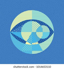Abstract geometric design. Vector illustration. Can be used for advertising, marketing, presentation.