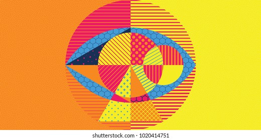 Abstract geometric design. Vector illustration. Can be used for advertising, marketing, presentation.