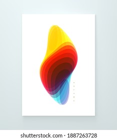 Diseño geométrico abstracto. Ilustración vectorial de varios elementos superpuestos. Aplicable a banners, carteles, afiches o volantes.