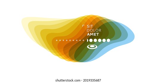 Diseño geométrico abstracto. Ilustración vectorial de varios elementos superpuestos. Aplicable a banners, carteles, afiches o volantes.
