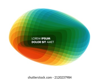 Abstract geometric design. Vector illustration made of various overlapping elements. Applicable for banners, placards, posters or flyers.