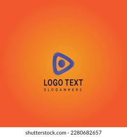 Abstract geometric design vector template. Logotype icon Digital Technology style.