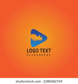 Abstract geometric design vector template. Logotype icon Digital Technology style.