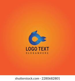 Abstract geometric design vector template. Logotype icon Digital Technology style.