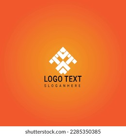 Abstract geometric design vector template. Logotype icon Digital Technology style.