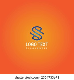 Abstract geometric design vector template. Logotype icon Digital Technology style.