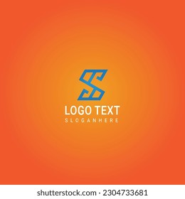 Abstract geometric design vector template. Logotype icon Digital Technology style.