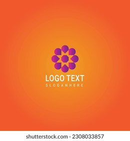 Abstract geometric design vector template. Logotype icon Digital Technology style.