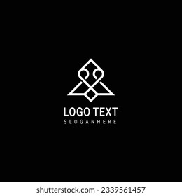 Abstract geometric design vector template. Logotype icon Digital Technology style.
