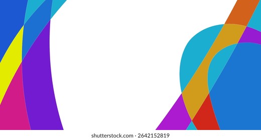 Abstract geometric design with vibrant colors and overlapping shapes (2)