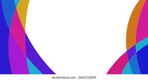 Abstract geometric design with vibrant colors and overlapping shapes (1)