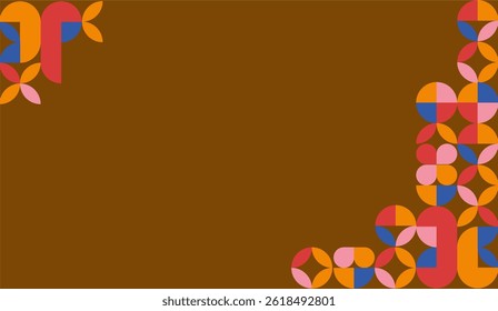 Abstract geometric design in warm colors perfect for vibrant backgrounds or modern digital artwork. Ideal for dynamic and creative projects.