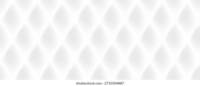 Design geométrico abstrato com efeito 3d gradiente branco. Fundo rômbico real. Padrão contínuo moderno na cor de 2026 para textura, decoração, tecido
