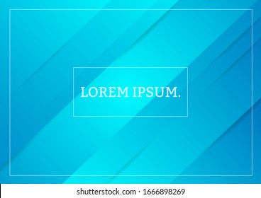 Abstract geometric diagonal blue background with gradient colors.You can use for template brochure design. poster, banner web, flyer, etc.Vector illustration