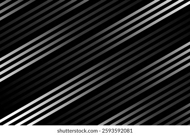 Abstract Geometric diagonal fading line stripes, vertical fading lines, tracks, halftone stripes, Trendy Monochrome seamless background pattern.