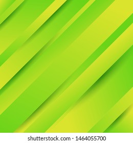 Abstract geometric diagonal green background with gradient colors. Vector illustration