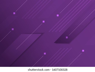Abstract geometric diagonal lines on purple background. Vector illustration