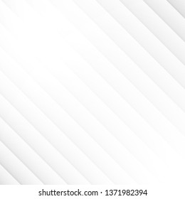 Abstract geometric diagonal pattern white and gray color background and texture. Vector illustration